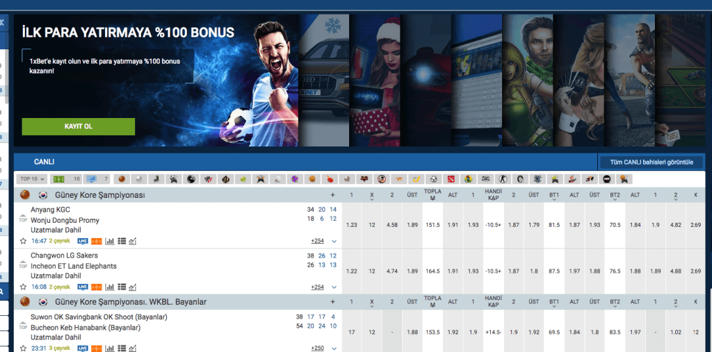 1xbet mevduat